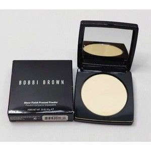 Bobbi Brown Pressed Powder Sheer Finish Pale Yellow 0.35 Oz New